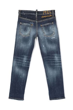 jeans in cotone blu DSQUARED KIDS | DQ0731D0A5SDQ01